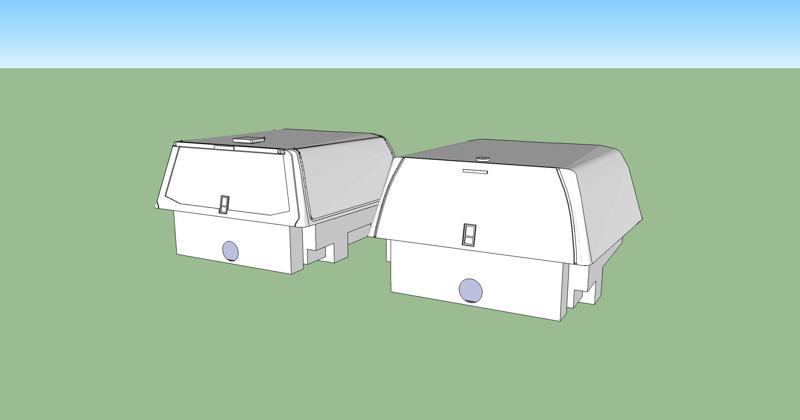 1/87 Pickup cap set 4 kit kmar-eod