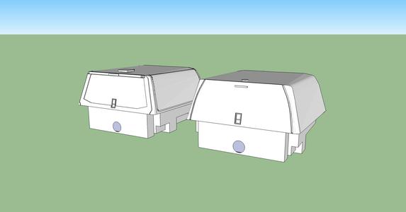 1/87 Pickup cap set 4 kit kmar-eod