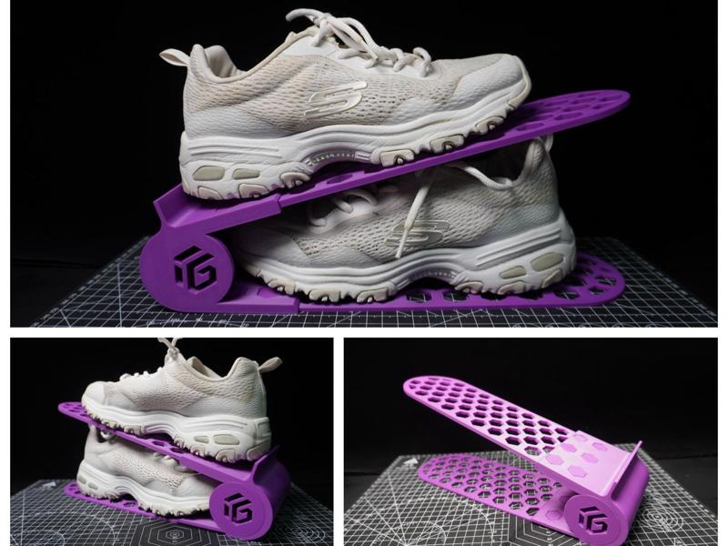 Stackable Shoe Rack - Print-in-Place