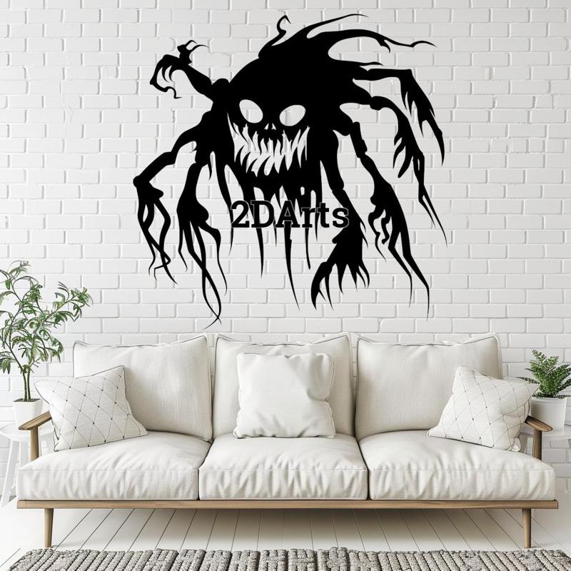 Horror Creature 2D Wall Art/Window Art - Digital STL & SVG File