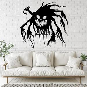 Horror Creature 2D Wall Art/Window Art - Digital STL & SVG File