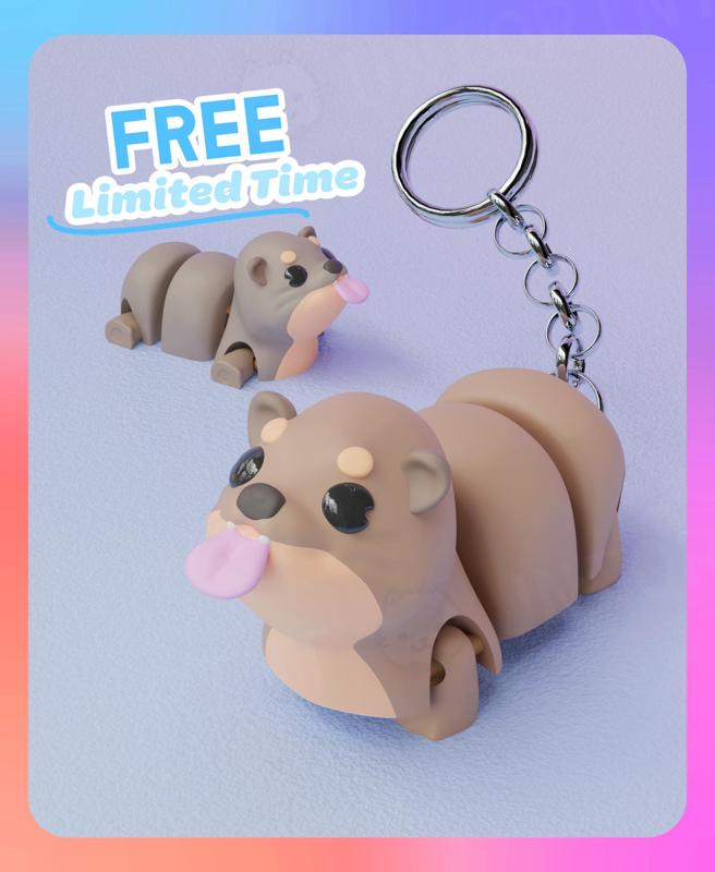Flexi "AWAWA" Hyrax Keychain (Single Color)