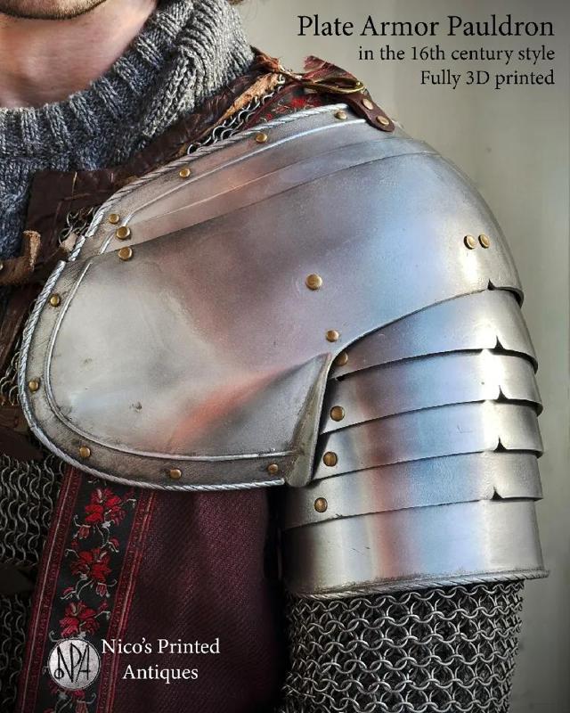 16th Century Plate Armor Pauldron (Shoulder Armor)   