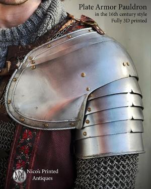 16th Century Plate Armor Pauldron (Shoulder Armor)   