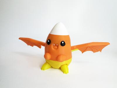 Candy Corn Dragon by Teal Cat Creative