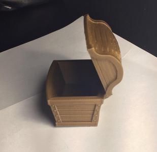 Pirate Chest Paper Clip Holder