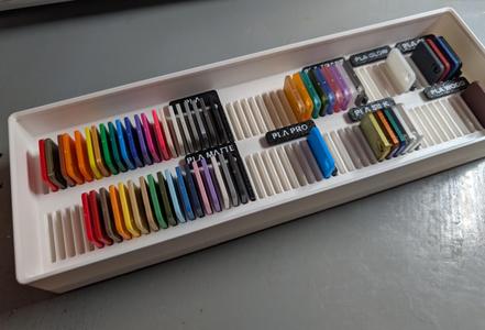 Large 2x6 Gridfinity Filament Swatch Organizer