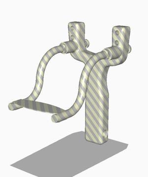 Slingshot With Wrist Strap! (All 3D Printed)