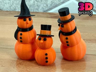 Lil Articulated Snowman Pumpkin Fidget