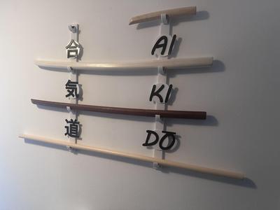 Aikido Zubehör-Wandhalterung