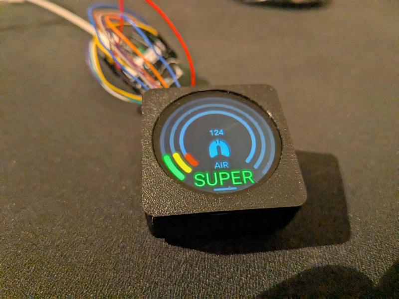 Gridfinity bin for Waveshare 1.29in Touch LCD Module