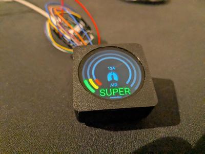 Gridfinity bin for Waveshare 1.29in Touch LCD Module
