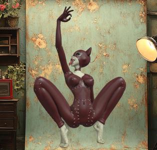 Dark Feline Seduction HD Catwoman Fan Art