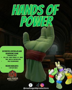 TMNT Stand - Hands of Power - Mas Fuego 3D Productions