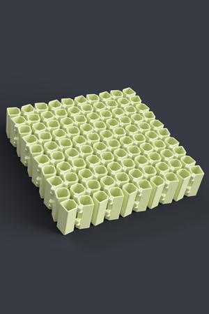 Auxetic Cubes // 18mm 10x10 Stacked