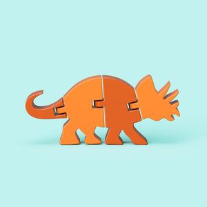 Articulated Triceratops Dinosaur 