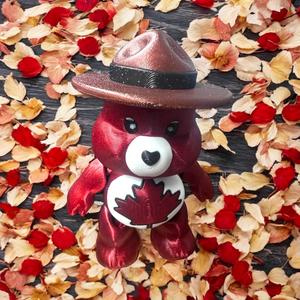 Canadian Mounty Care Bear, Flexi, Flexible, Articulating, Canada