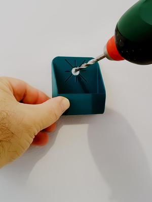 Wall dust collector for drill.