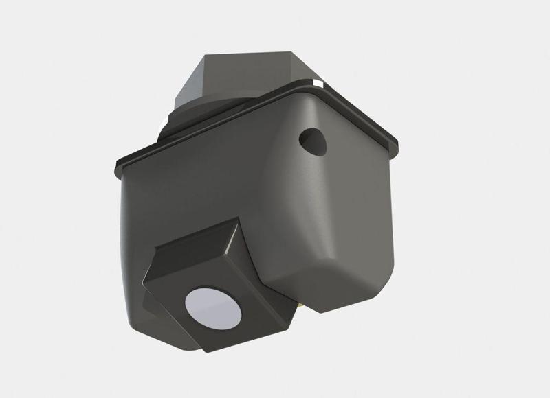 Rearview camera mount with vehicle registration light for GAZ auto