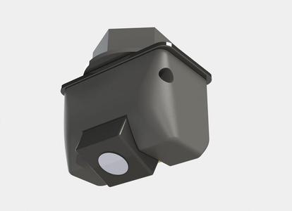 Rearview camera mount with vehicle registration light for GAZ auto