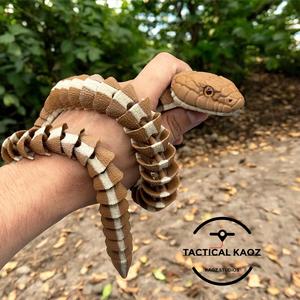 Articulated Garter Snake | Pre-Painted + Optional 8mm Glass Eye Version