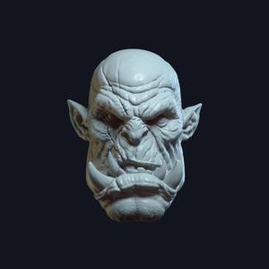 Orc V1 - Custom Action Figure Head
