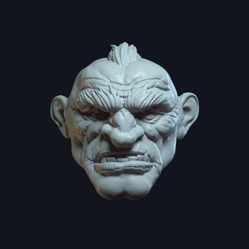 Dwarf v6 - Custom Action Figure Head