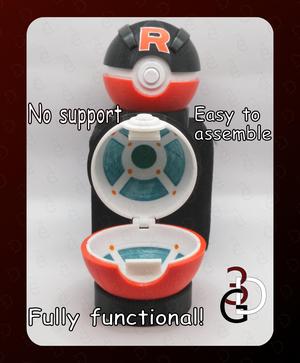Functional Team Rocket Greatball Full Detailed