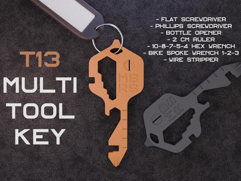 T13 Multi Tool Key - 13 in 1
