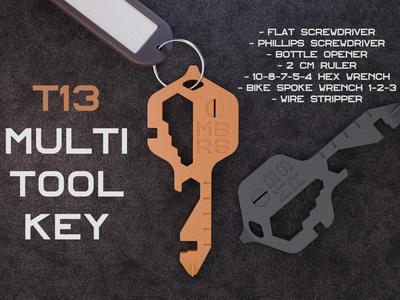 T13 Multi Tool Key - 13 in 1