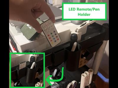 Cart Side Holder - LED Remote / Pens / Scissors