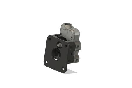 Custom sprite housing extruder with integrated toolhead and runout sensor