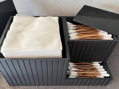 Bathroom Organizer with Q-tip Dispenser