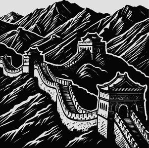 The Great Wall of China Lamp/Deco With Easy Solution For Front !
