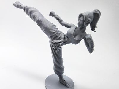 Female Kickboxer Figurine