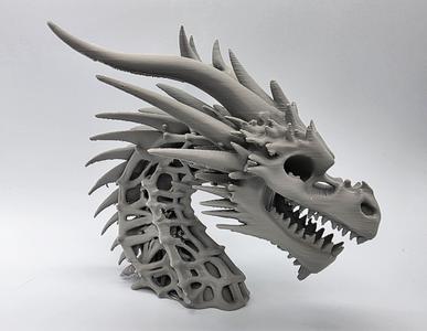 Skeletal Dragon Bust 3