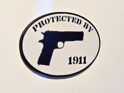 PROTECTED BY 1911 - 2nd Amendment Magnet