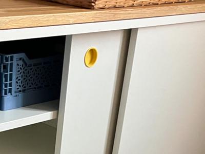 Grip/handle insert for sliding fronts, (35mm hole)