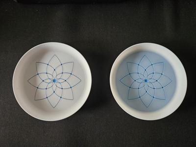 Tiffany dual color Trinket Tray - catch all