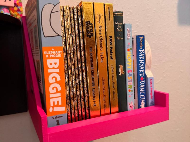 Wall mount book shelf
