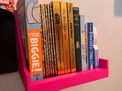 Wall mount book shelf