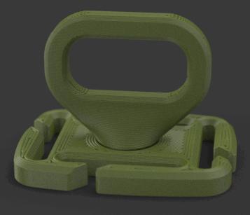 MOLLE Strap Clip with Swivel Eyelet