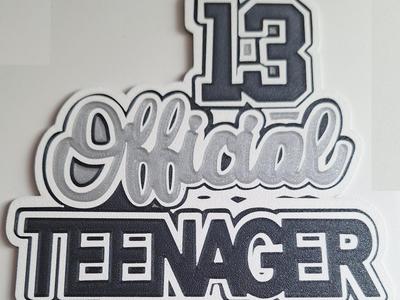 Teenager cake birthday topper 13th