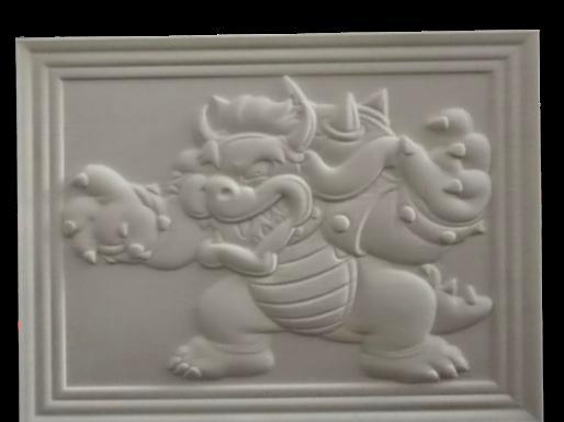 Super Mario "Bowser" Relief Wall Art