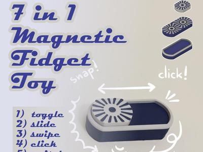 7in1 Magnetic Fidget Toy Satisfying Multi-Function