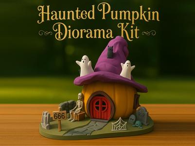 Haunted Pumpkin Diorama Kit