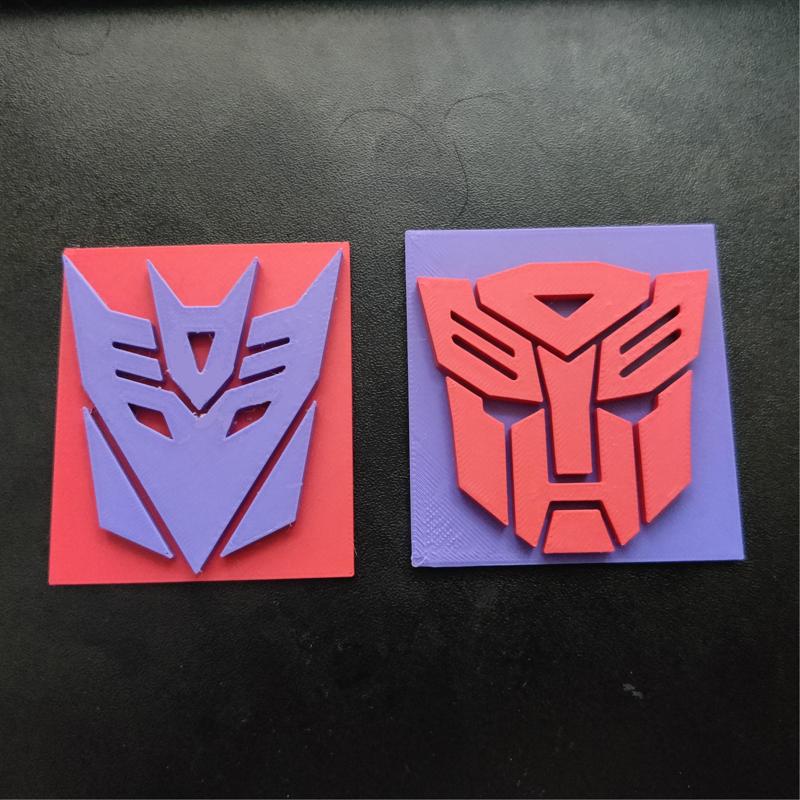 Transformers Faction Emblems: Autobots and Decepticons Coaster