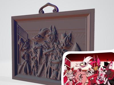 Hazbin Hotel Hugging Alastor Scene
