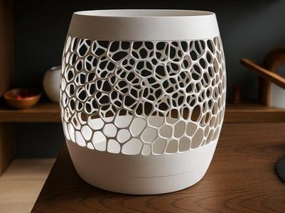 Voronoi Container – Flower Pot & Organizer