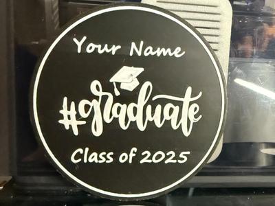 EDITABLE GRADUATE COASTER